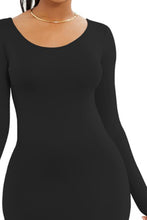 Load image into Gallery viewer, Mona Basic Round Neck Long Sleeve Maxi Bodycon Dress