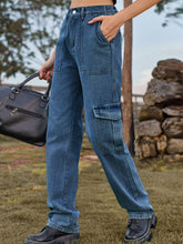 Load image into Gallery viewer, Serene High Waist Cargo Jeans