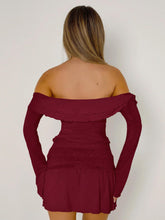 Load image into Gallery viewer, Luna Twisted Ruffled Off-Shoulder Long Sleeve T-Shirt