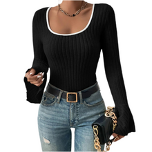 Load image into Gallery viewer, Sonya Scoop Neck Long Sleeve T-Shirt