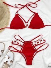 Load image into Gallery viewer, South Beach Cutout Halter Neck Two-Piece Bikini Set