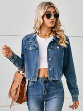 Load image into Gallery viewer, Norene Button Up Long Sleeve Denim Jacket