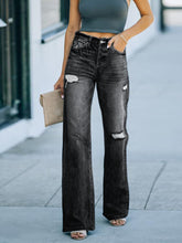 Load image into Gallery viewer, Auralyn Distressed Straight Leg Jeans