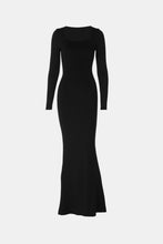 Load image into Gallery viewer, Marisse Body Baby Built-In Shapewear Square Neck Long Sleeve Maxi Dress