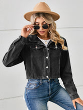 Load image into Gallery viewer, Norene Button Up Long Sleeve Denim Jacket