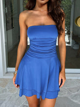 Load image into Gallery viewer, Sophie Ruched Layered Tube Mini Dress