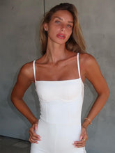 Load image into Gallery viewer, Blurred Lines Square Neck Spaghetti Strap Romper