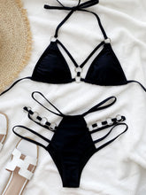 Load image into Gallery viewer, South Beach Cutout Halter Neck Two-Piece Bikini Set