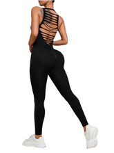 Load image into Gallery viewer, Muse Cutout Wide Strap Active Jumpsuit