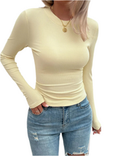 Load image into Gallery viewer, Maxine Round Neck Long Sleeve T-Shirt