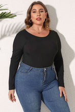 Load image into Gallery viewer, Mel Plus Size Round Neck Long Sleeve Bodysuit