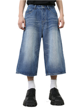Load image into Gallery viewer, Knoll Men's Washed Denim Shorts with Pockets