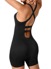 Load image into Gallery viewer, Yorke Crisscross Scoop Neck Wide Strap Romper