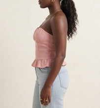 Load image into Gallery viewer, Cass Ruffled Hem Tube Top