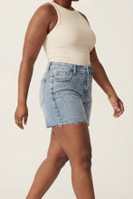 Load image into Gallery viewer, Isabel Full Size High Waist Rhinestone Decor Denim Shorts