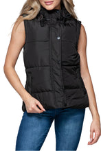 Load image into Gallery viewer, Hynira Snap and Zip Closure Hooded Vest