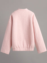 Load image into Gallery viewer, Solven Plush Mock Neck Snap Down Jacket with Pockets