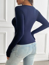 Load image into Gallery viewer, Azora Mesh Round Neck Long Sleeve T-Shirt