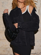 Load image into Gallery viewer, Althea Button Up Collared Neck Denim Jacket