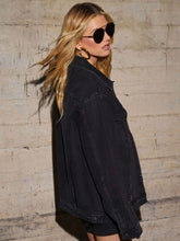 Load image into Gallery viewer, Althea Button Up Collared Neck Denim Jacket