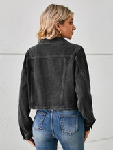 Load image into Gallery viewer, Norene Button Up Long Sleeve Denim Jacket