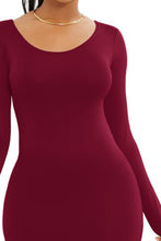 Load image into Gallery viewer, Mona Basic Round Neck Long Sleeve Maxi Bodycon Dress