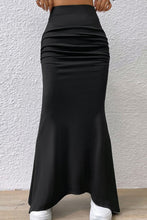 Load image into Gallery viewer, Wendy Ruched Maxi Trumpet Skirt