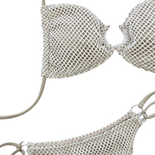 Load image into Gallery viewer, Darian Sweetheart Halter Neck Fishnet Bikini Set