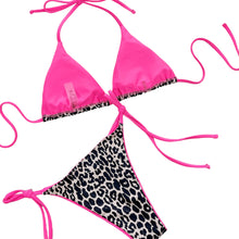 Load image into Gallery viewer, Sarah Leopard Print Halter Neck Tie Side Bikini Set
