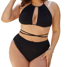 Load image into Gallery viewer, Aruba Plus Size Cutout Tied Backless Bikini Set