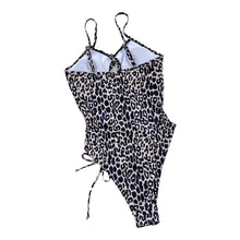 Load image into Gallery viewer, Amazon Leopard Cutout Tied One-Piece Swimsuit