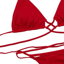Load image into Gallery viewer, Egypt Halter Neck Crisscross Ribbed Bikini Set