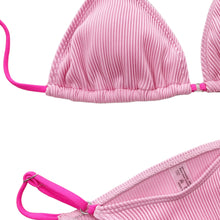 Load image into Gallery viewer, Bahamas Ribbed Tie Back Bikini Set