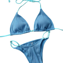 Load image into Gallery viewer, Bahamas Ribbed Tie Back Bikini Set