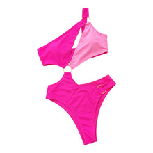 Load image into Gallery viewer, Malibu One-Shoulder Cutout Ring Detail One-Piece Swimsuit