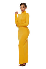 Load image into Gallery viewer, Melanie Mock Neck Long Sleeve Maxi Slim Dress