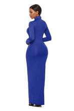 Load image into Gallery viewer, Melanie Mock Neck Long Sleeve Maxi Slim Dress