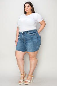 Tana Full Size High Waist Slim Denim Shorts