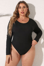 Load image into Gallery viewer, Mel Plus Size Round Neck Long Sleeve Bodysuit
