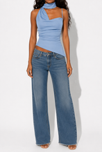 Load image into Gallery viewer, Zarea Asymmetrical Neckline Ruched Cami
