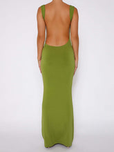 Load image into Gallery viewer, Claudia Backless Wide Strap Maxi Dress
