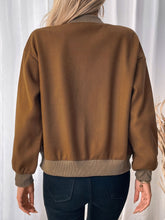 Load image into Gallery viewer, Harper Baseball Collar Snap Down Long Sleeve Jacket
