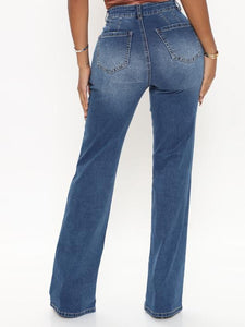 Beatriz Raw Hem High Waist Jeans