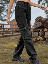 Load image into Gallery viewer, Serene High Waist Cargo Jeans
