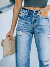 Load image into Gallery viewer, Arielle Distressed Straight Leg Jeans
