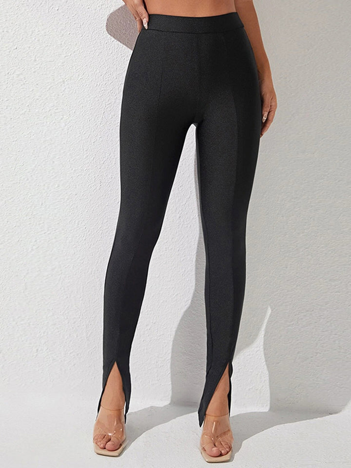 Erynn High Waist Slit Skinny Pants