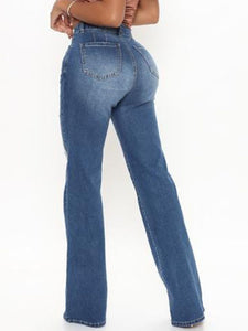 Beatriz Raw Hem High Waist Jeans