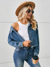 Load image into Gallery viewer, Norene  Button Up Long Sleeve Denim Jacket
