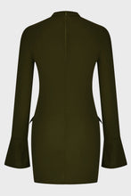 Load image into Gallery viewer, Astoria Mock Neck Long Sleeve Mini Dress
