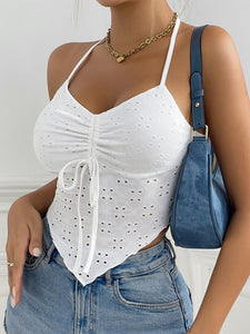 Cassie Eyelet Halter Neck Cami